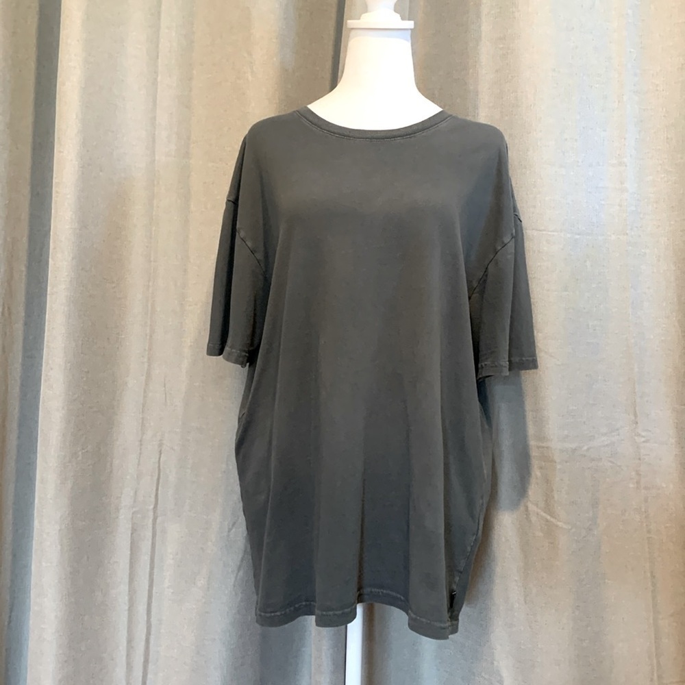 Lucky Brand Basic Cotton Gray T-Shirt Size Medium